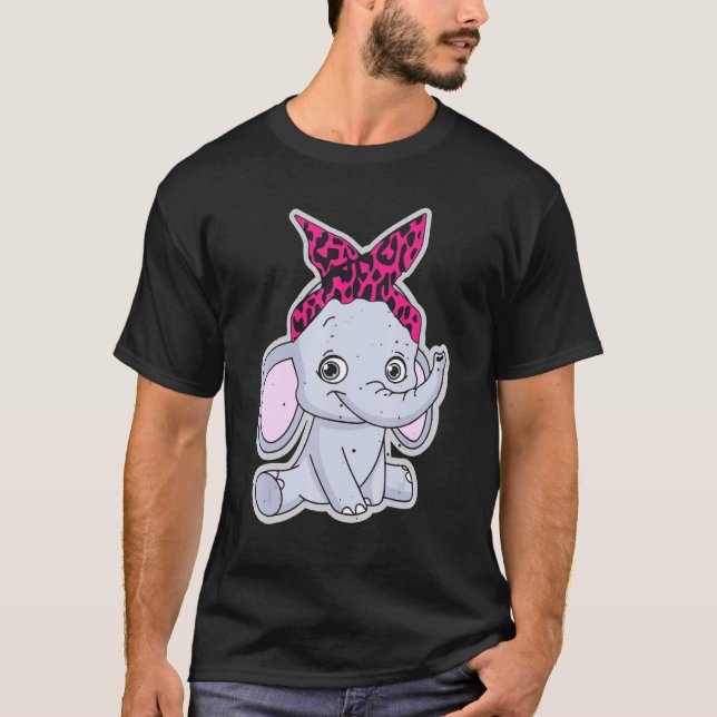 Elephants Cute T Shirt (Framsida)