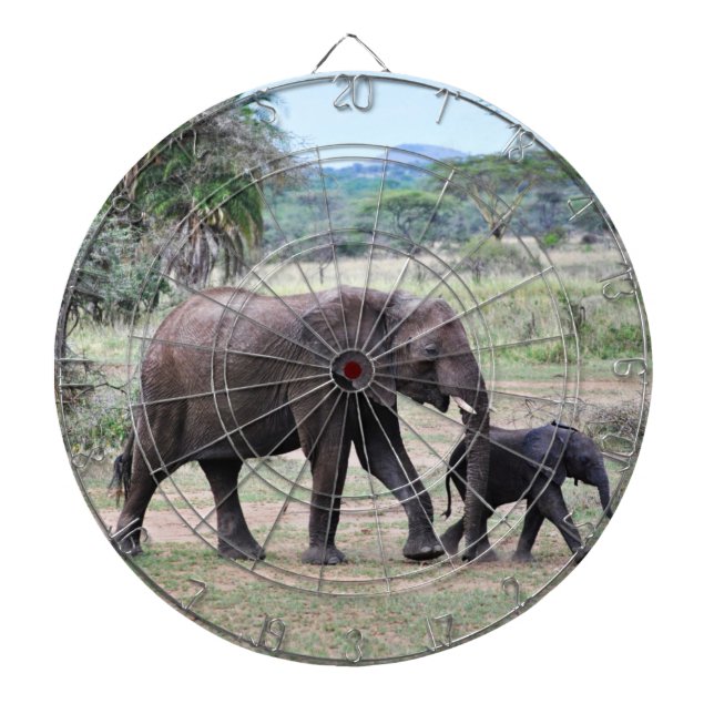 Elephants Dartboard Darttavla (Framsidan)