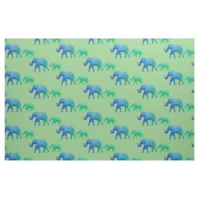 Elephants Design Fabric Tyg (Fat Quarter)