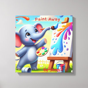 Elephants Kreativ Escape Canvastryck