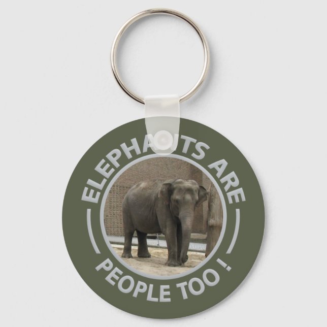 ELEPHANTS-nyckelkedja Nyckelring (Framsida)