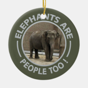 ELEPHANTS-ornament - anpassa Julgransprydnad Keramik