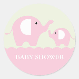 Elephants Runt Klistermärke