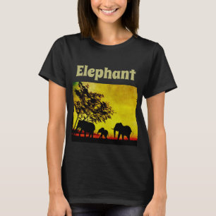 Elephants Sunset T-Shirt
