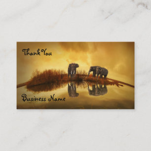 Elephants Tack Visitkort