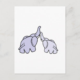 Elephants Vykort