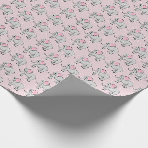 Elephants Wrapping Papper Presentpapper