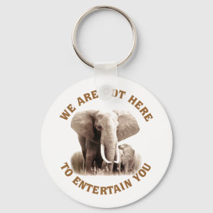Elephats förtjänar respekt nyckelring