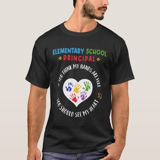 Eletary School Principal Teacher Apprecition Teac T Shirt (Framsida)