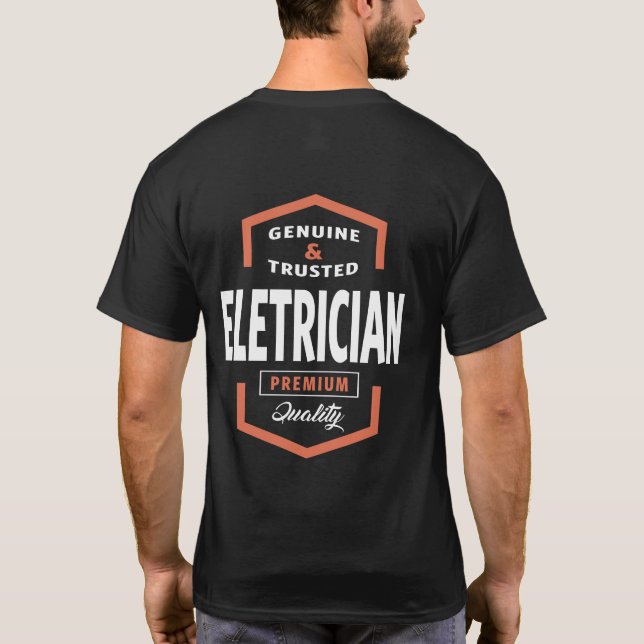 Eletrician | Gift-idéer T Shirt (Baksida)