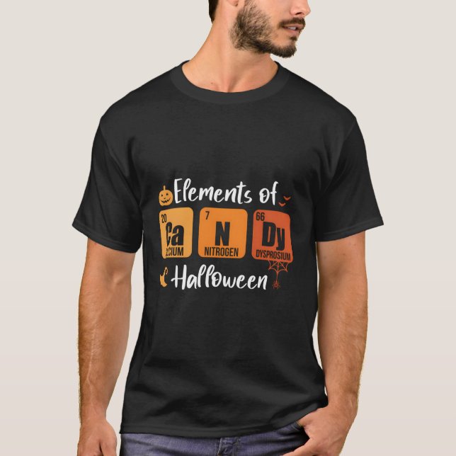 Elets of Candy Halloween Sweets Chemist T Shirt (Framsida)