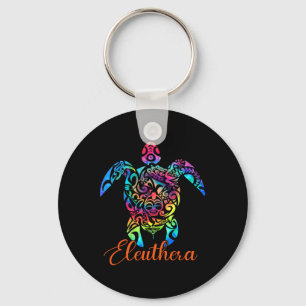 Eleuthera Bahamas Sea Turtle Family Vacation Summe Nyckelring