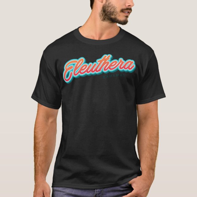 Eleuthera Bahamas T Shirt (Framsida)