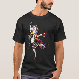 Elev Enhörning Skolflicka T Shirt