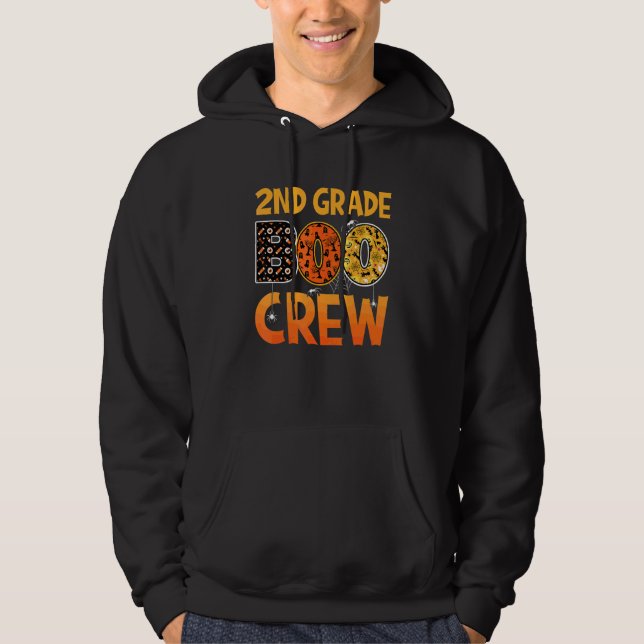 Elev lärare i andra klass Halloween 2:a klass B Hoodie (Framsida)