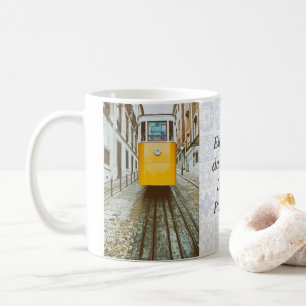 Elevador da Gloria. Lissabon, Portugal. Kaffemugg
