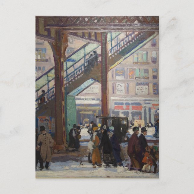 Elevated Columbus Avenue - Gifford Beal Vykort (Framsida)