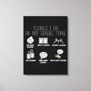 Elevator Constructor Elevator Mekaniskt Elevator Canvastryck