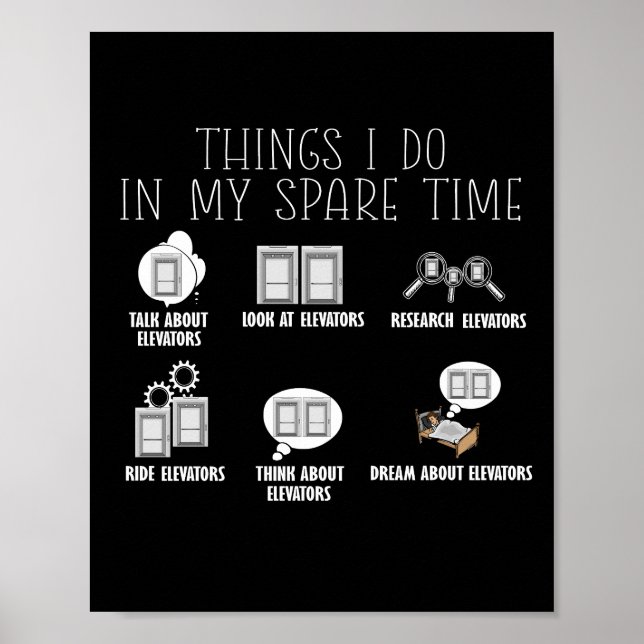 Elevator Constructor Elevator Mekaniskt Elevator Poster (Framsidan)