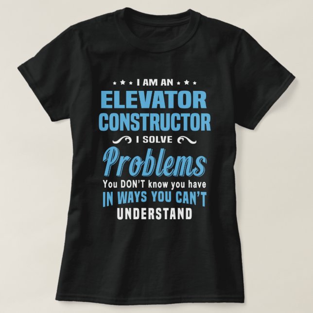 Elevator Constructor T Shirt (Design framsida)