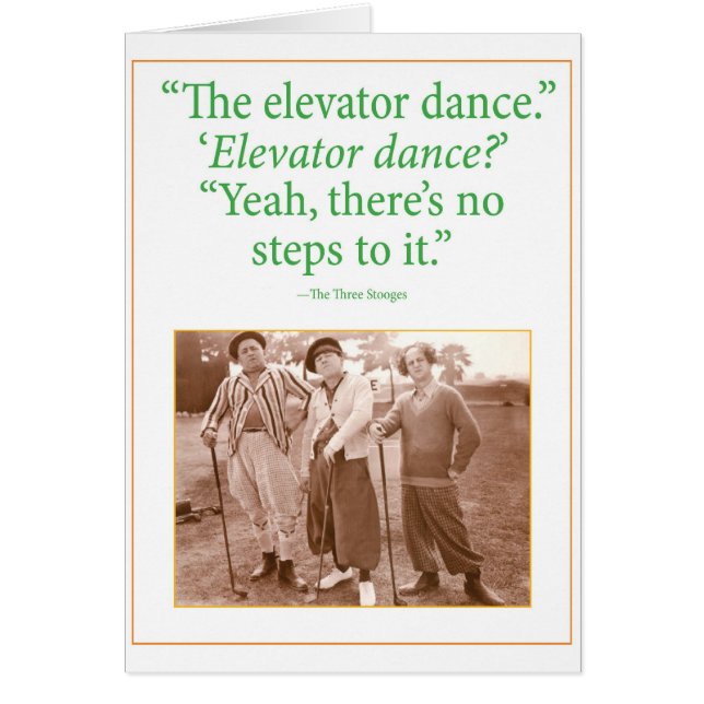 Elevator Dance Hälsningskort (Framsidan)