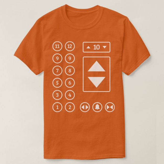 Elevator Elevator Technician Elevator Mechanics 1 T Shirt (Design framsida)