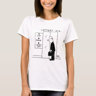 Elevator eller Hiss i en Tecknad med Lottery Headq T Shirt