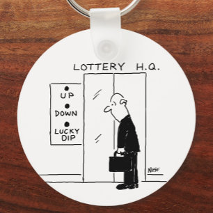 Elevator eller Hiss i Tecknaden Lottery Headquarte Nyckelring