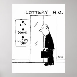 Elevator eller Hiss i Tecknaden Lottery Headquarte Poster