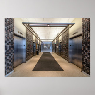 Elevator lobby poster