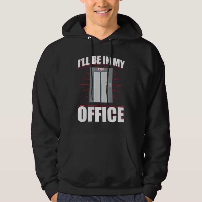 Elevator Mechanic Elevator Technician Repairmen Ma Hoodie (Framsida)