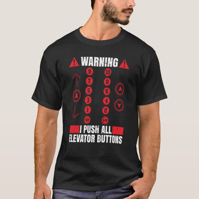 Elevator Mechanic Elevator Technician Repairmen Mo T Shirt (Framsida)