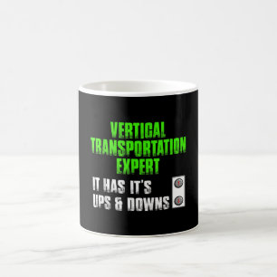 Elevator Mechanic Funny Reparation Elevator Kaffemugg