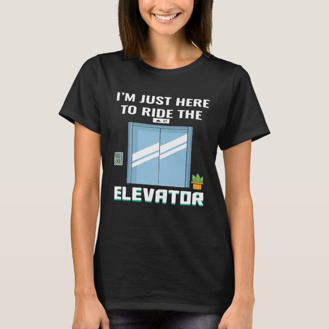 Elevator Mechanic Ingenjör Jersey T Shirt (Framsida)