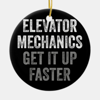 Elevator Mechanic Julgransprydnad Keramik