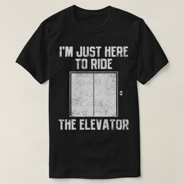 Elevator Riding  T Shirt (Design framsida)