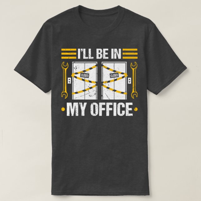 Elevator Technician Funny Elevator T Shirt (Design framsida)