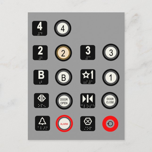 Elevator-vykort Vykort (Framsida)