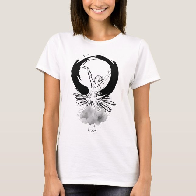 Élevé Ballerina Enso Minimalist Tee (Framsida)
