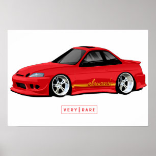 Elevens målar & den fiberLexus SC300 affischen Poster