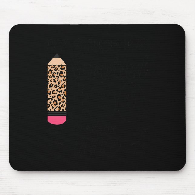 Elever överlevde 100 dagar med mig lärare leopard  musmatta (Framsidan)