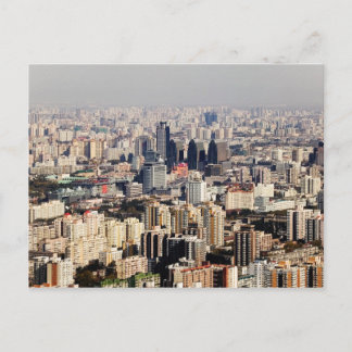 Eleverad Beijing Cityscape Vykort