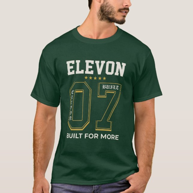 ELEVON 07 Byggd För Mer Varsity T-Shirt (Framsida)