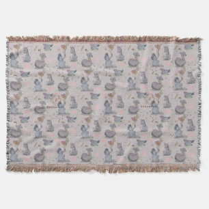 "Eleze Elephant & Polka Hen" Boganhues Blanket Filt