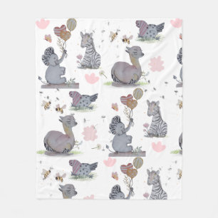"Eleze Elephant & Polka Hen" Boganhues Blanket Fleecefilt