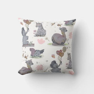 "Eleze Elephant & Polka Hen" Boganhues Blanket Kudde