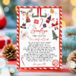 Elf Adjö Brev Adjö från Elf-jul Inbjudningar<br><div class="desc">♥ Den här söta Elf Brev är ett perfekt till din magiska jul!</div>