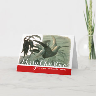 Elf-Älvor Elves Måne Nattscen Bird Flyg Helgkort