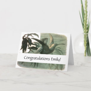 Elf-Älvor Elves Måne Nattscen Bird Flyg Kort