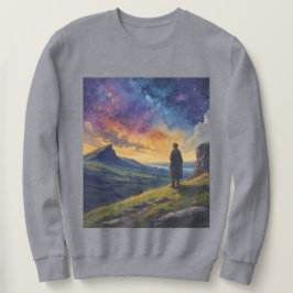 Elf Ancient Ireland Under the Night Sky Sweatshirt